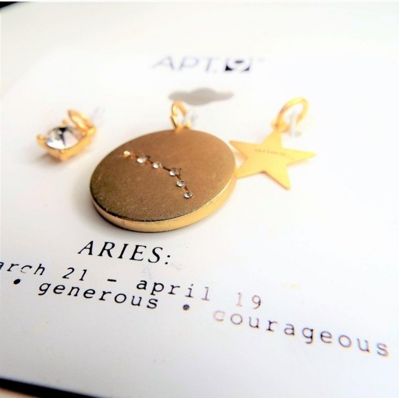 New Apt 9 Aries Zodiac Charms 3 Piece Set - Picture 2 of 4